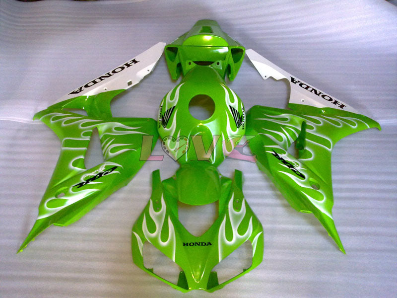 Flame - Green Fairings and Bodywork For 2006-2007 CBR1000RR #LF4372