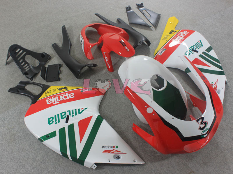 Alitalia - Red Green White Fairings and Bodywork For 2000-2005 RS125 #LF3092