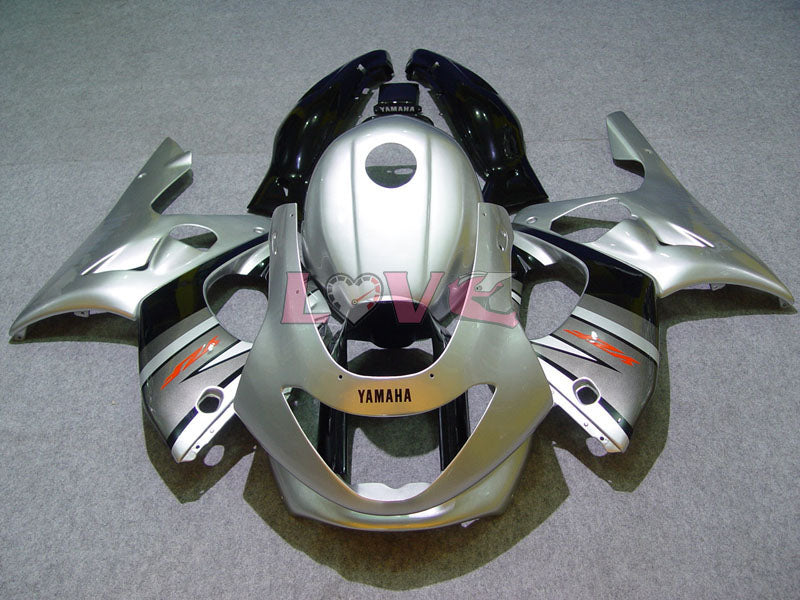 Factory Style - Black Silver Fairings and Bodywork For 1997-2007 YZF600R #LF7927