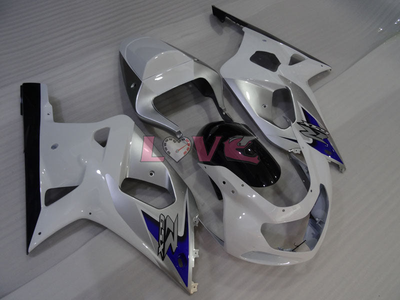 Factory Style - White Silver Fairings and Bodywork For 2001-2003 GSX-R600 #LF4249