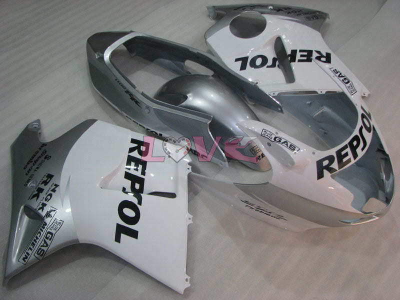 Repsol - White Silver Fairings and Bodywork For 1996-2007 CBR1100XX #LF4314