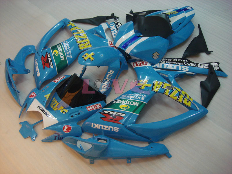 DUNLOP Rizla+ - Blue Black Fairings and Bodywork For 2006-2007 GSX-R600 #LF6256