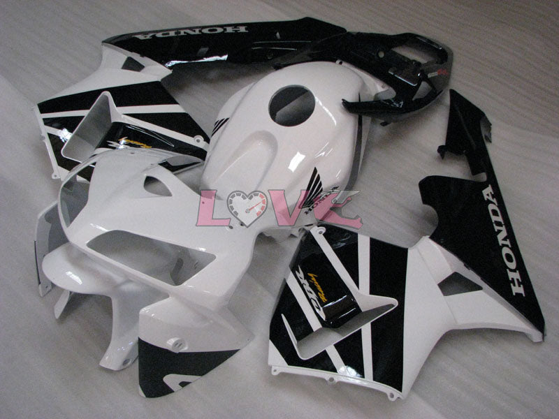 Factory Style - White Black Fairings and Bodywork For 2005-2006 CBR600RR #LF4430