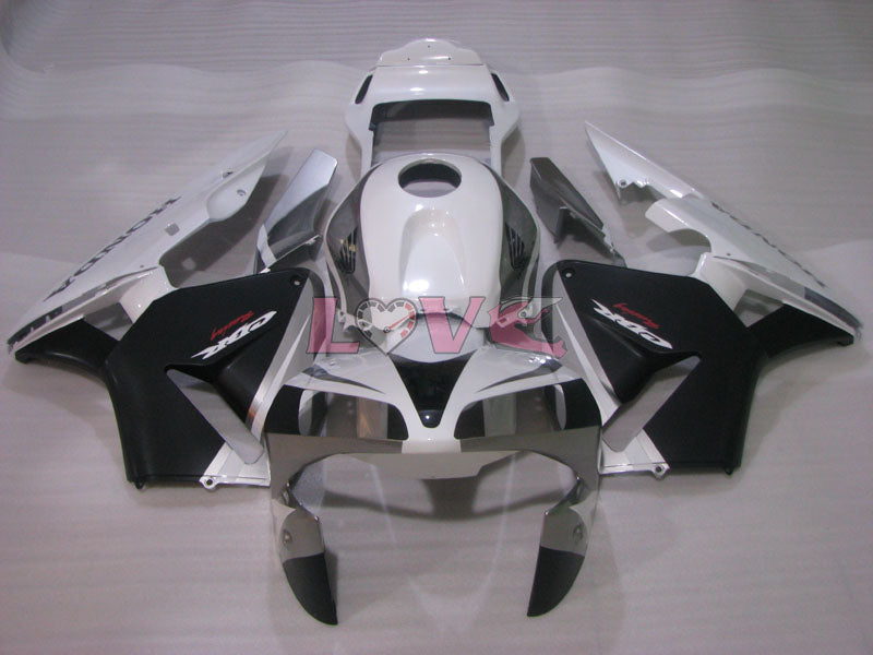 Factory Style - White Black Fairings and Bodywork For 2003-2004 CBR600RR #LF4461
