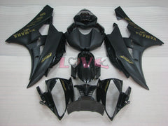 Factory Style - Black Matte Fairings and Bodywork For 2006-2007 YZF-R6 #LF3437