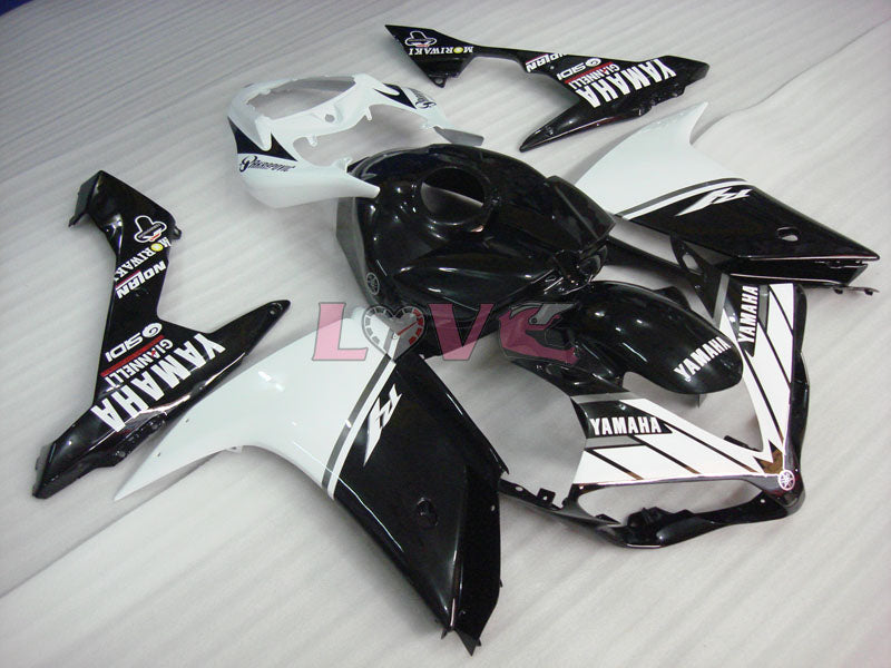 Moriwaki - White Black Fairings and Bodywork For 2007-2008 YZF-R1 #LF3675