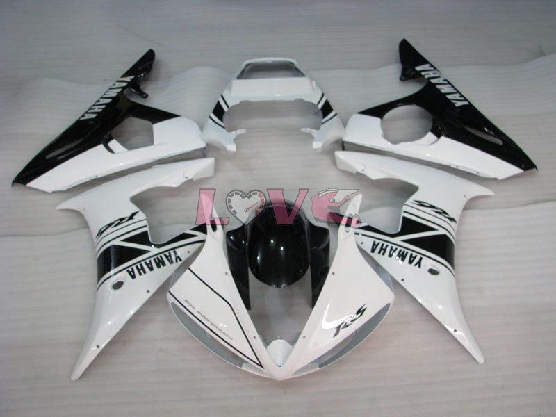 Factory Style - White Black Fairings and Bodywork For 2005 YZF-R6 #LF3507
