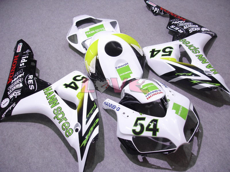 HANN Spree - White Black Fairings and Bodywork For 2006-2007 CBR1000RR #LF7221