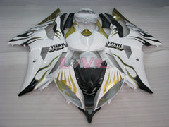 Flame - Green White Fairings and Bodywork For 2008-2016 YZF-R6 #LF6867