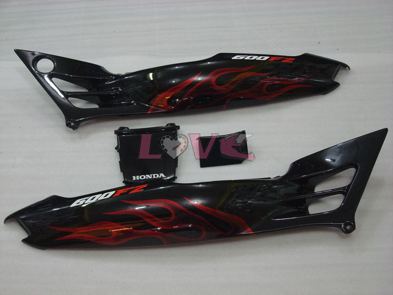 Flame - Red Black Fairings and Bodywork For 1991-1994 CBR600F2 #LF4887
