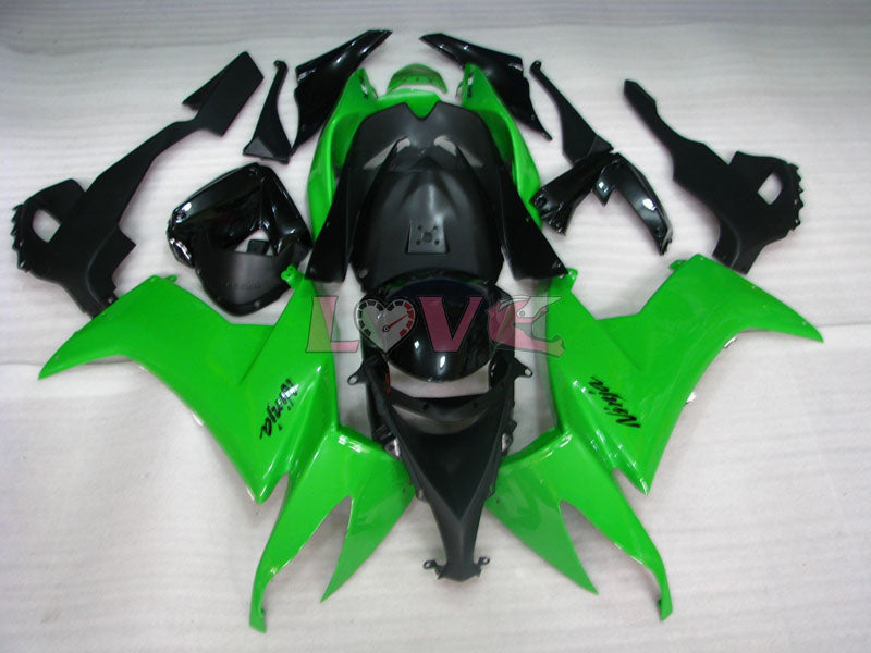 Factory Style - Green Black Fairings and Bodywork For 2008-2010 NINJA ZX-10R #LF6215