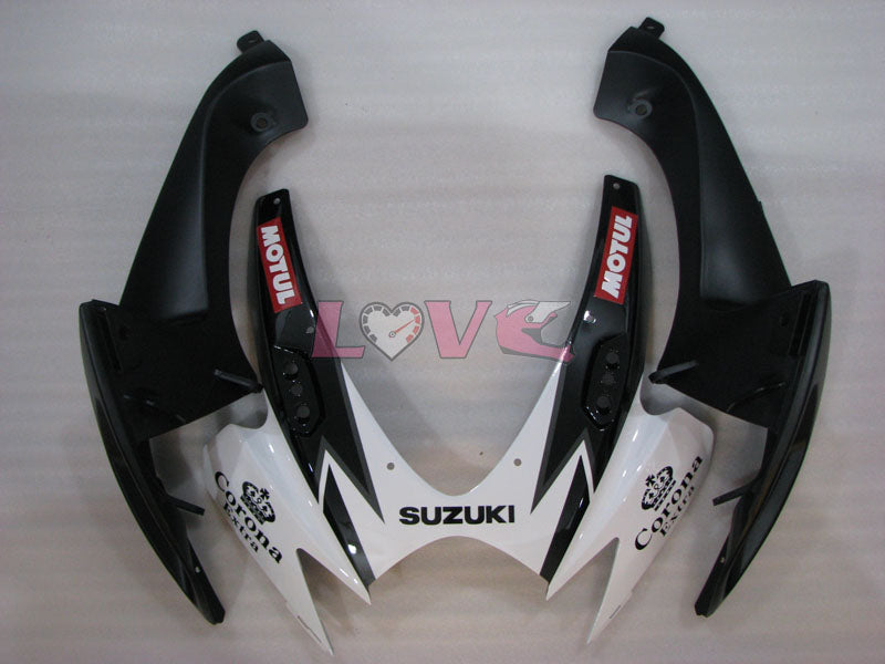 Corona - White Black Fairings and Bodywork For 2006-2007 GSX-R750 #LF6572