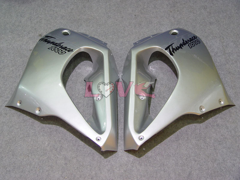 Factory Style - Black Silver Fairings and Bodywork For 1997-2007 YZF1000R #LF7913
