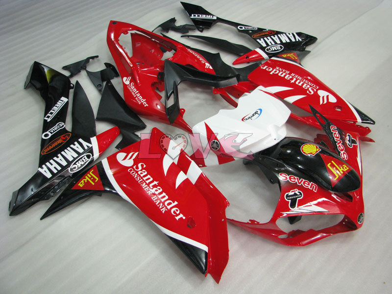 Santander - Red Black Fairings and Bodywork For 2007-2008 YZF-R1 #LF3654