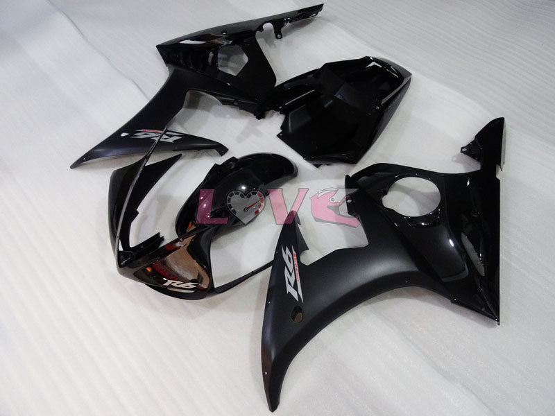 Factory Style - Black Matte Fairings and Bodywork For 2003-2004 YZF-R6 #LF3529