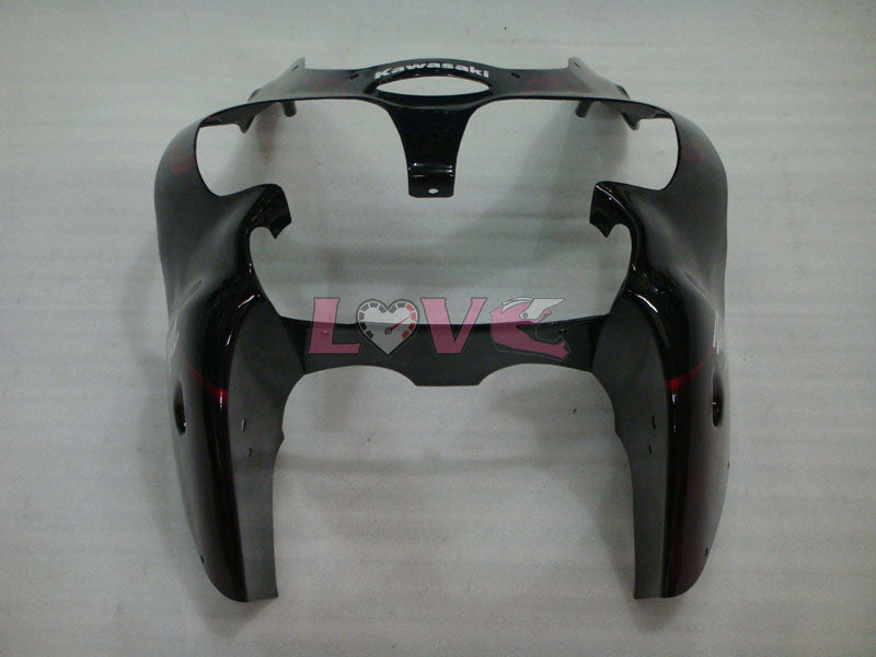Flame - Orange Black Fairings and Bodywork For 2000-2002 NINJA ZX-6R #LF6147