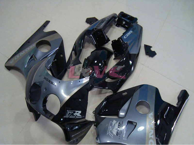 Factory Style - Black Grey Fairings and Bodywork For 1990-1994 CBR250RR #LF4982