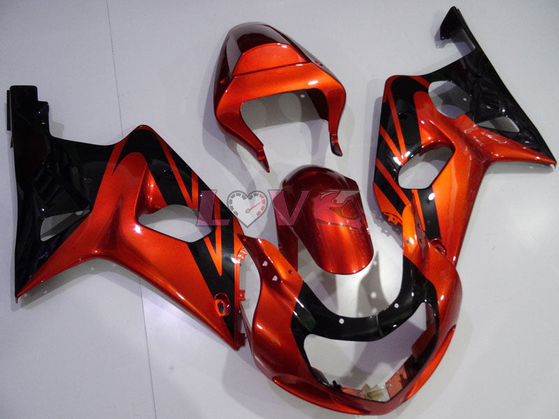 Factory Style - Orange Black Fairings and Bodywork For 2001-2003 GSX-R600 #LF6734