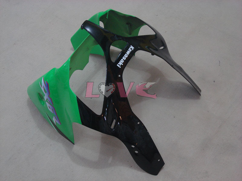 Factory Style - Green White Fairings and Bodywork For 2000-2002 NINJA ZX-6R #LF6166