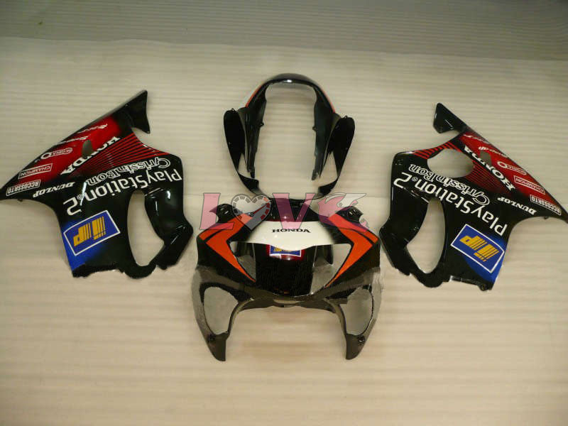 Play Station - Red Black Fairings and Bodywork For 1999-2000 CBR600F4 #LF7683