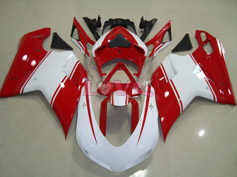 Factory Style - Red White Fairings and Bodywork For 2007-2009 1098 #LF5559