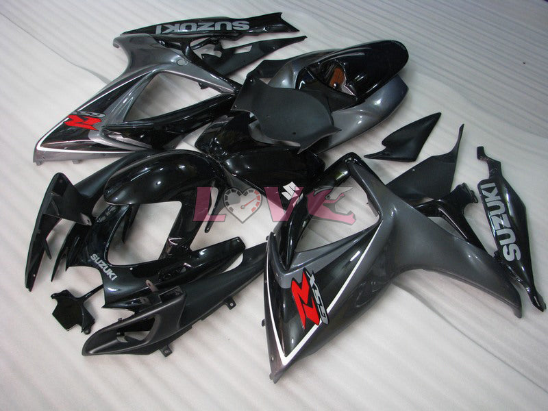 Factory Style - Black Grey Fairings and Bodywork For 2006-2007 GSX-R750 #LF6495