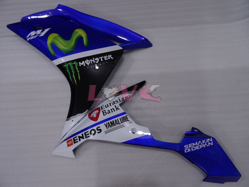 Monster - Blue White Black Fairings and Bodywork For 2007-2008 YZF-R1 #LF3666