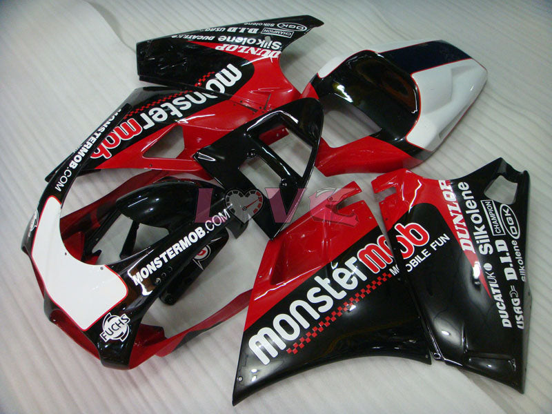 Monstermob - Red White Black Fairings and Bodywork For 1994-1998 916 #LF3163