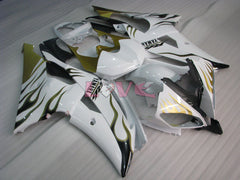Flame - Green White Fairings and Bodywork For 2008-2016 YZF-R6 #LF6867