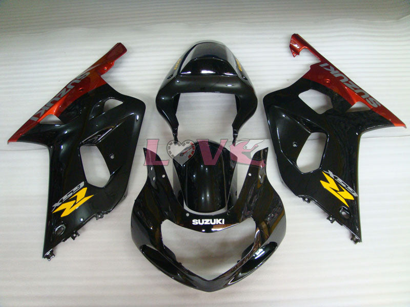 Factory Style - Red Black Fairings and Bodywork For 2000-2002 GSX-R1000 #LF4179