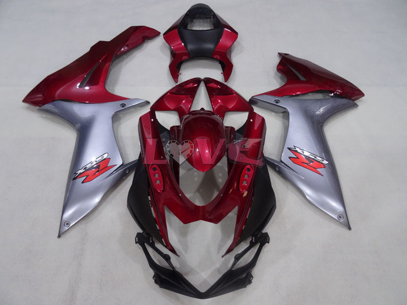 Factory Style - Red wine Grey Fairings and Bodywork For 2011-2026 GSX-R600 #LF3888