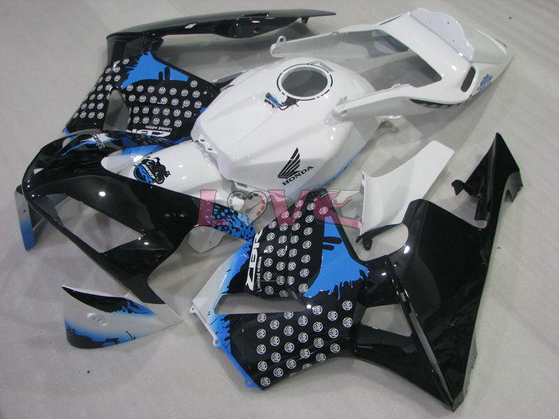 Customize - White Black Fairings and Bodywork For 2003-2004 CBR600RR #LF4469