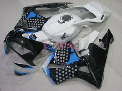 Customize - White Black Fairings and Bodywork For 2003-2004 CBR600RR #LF4469