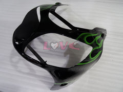 Flame - Green Black Fairings and Bodywork For 2000-2001 NINJA ZX-12R #LF4890