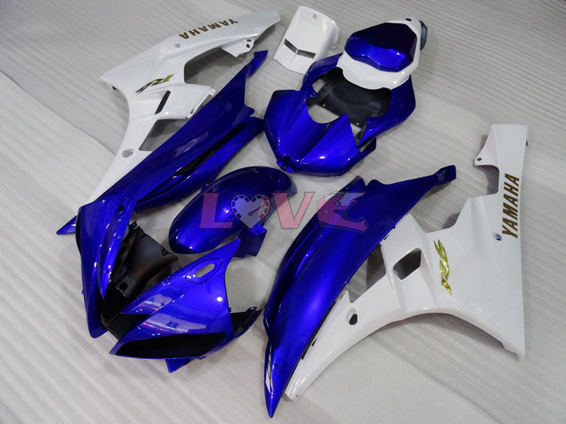 Factory Style - Blue White Fairings and Bodywork For 2006-2007 YZF-R6 #LF3450