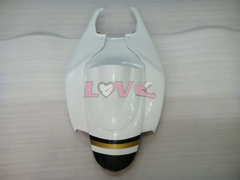 Lucky Strike - White Black Fairings and Bodywork For 2006-2007 GSX-R750 #LF6531