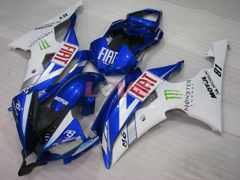 Monster - Blue White Fairings and Bodywork For 2008-2016 YZF-R6 #LF3433