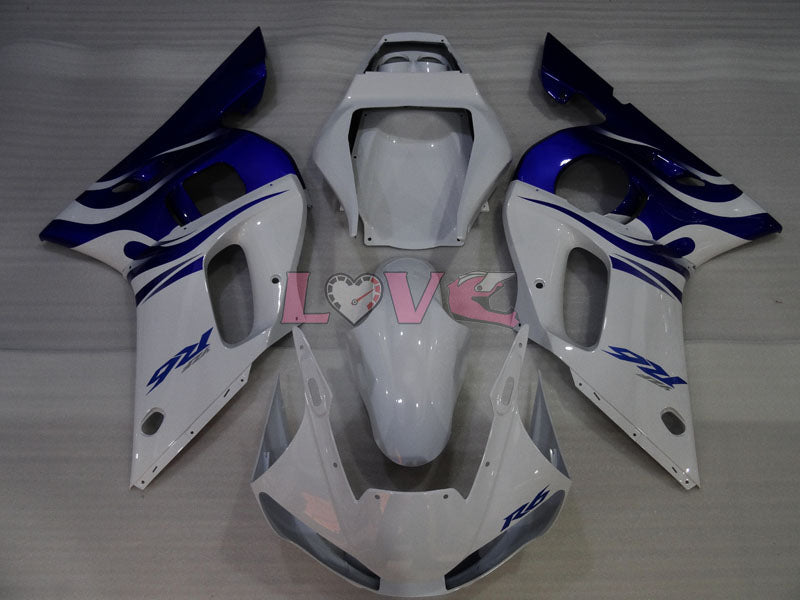Factory Style - Blue White Fairings and Bodywork For 1998-2002 YZF-R6 #LF3383