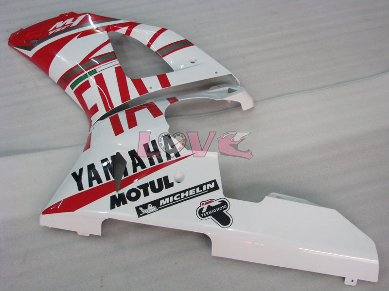FIAT - Red White Fairings and Bodywork For 2000-2001 YZF-R1 #LF3624