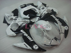 Jordan - White Black Fairings and Bodywork For 2005 YZF-R6 #LF3521
