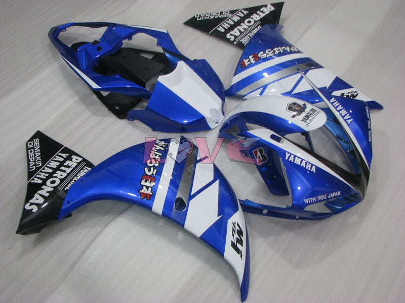 PETRONAS - Blue White Fairings and Bodywork For 2009-2011 YZF-R1 #LF3645