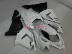 Factory Style - White Black Fairings and Bodywork For 2004-2005 NINJA ZX-10R #LF6335