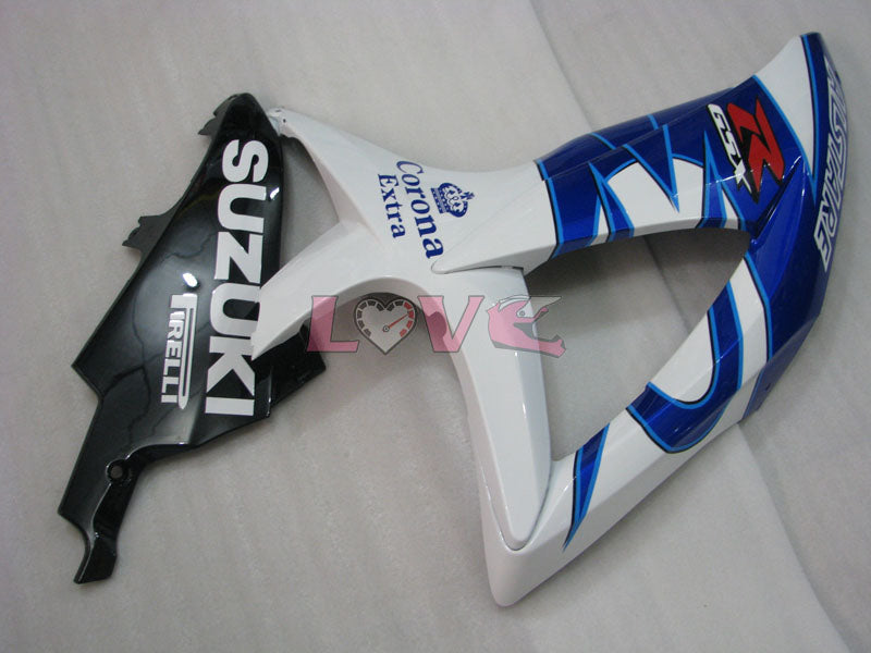 Corona - Blue White Fairings and Bodywork For 2008-2010 GSX-R600 #LF3972