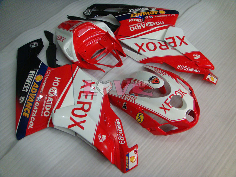 Xerox - Red White Fairings and Bodywork For 2003-2004 999 #LF5503
