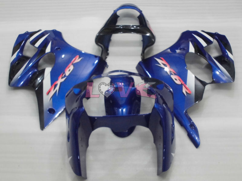Factory Style - Blue White Black Fairings and Bodywork For 2000-2002 NINJA ZX-6R #LF3330