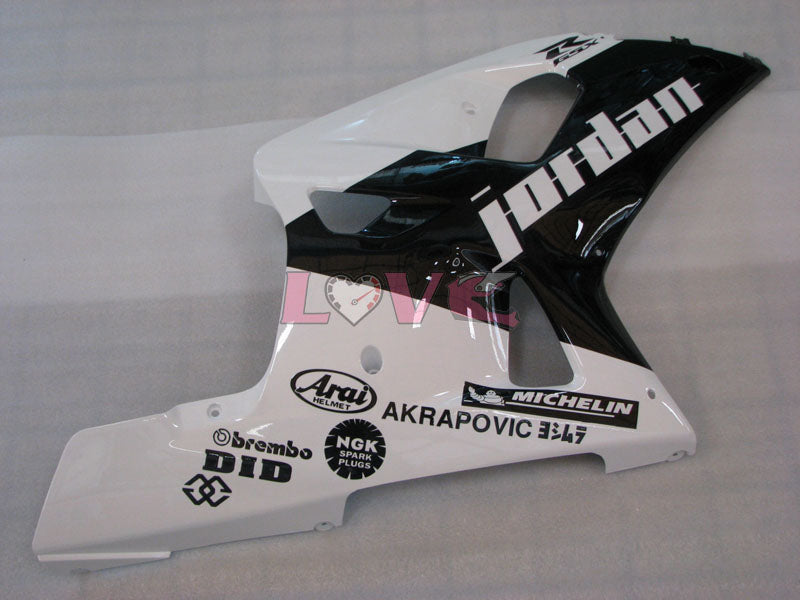 MICHELIN - White Black Fairings and Bodywork For 2001-2003 GSX-R600 #LF4258
