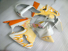 Flame - Orange White Fairings and Bodywork For 2000-2002 NINJA ZX-6R #LF3329