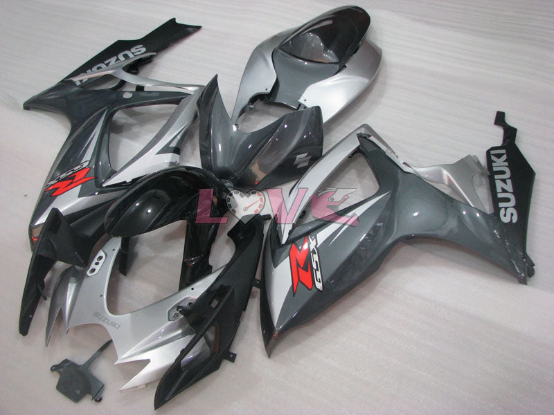 Factory Style - Black Grey Fairings and Bodywork For 2006-2007 GSX-R600 #LF4035