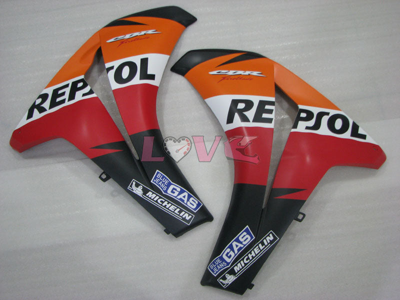 Repsol - Red Orange Black Fairings and Bodywork For 2008-2011 CBR1000RR #LF4336
