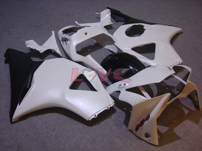 Factory Style - White Black Fairings and Bodywork For 2002-2003 CBR954RR #LF5219